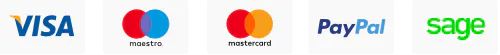 Payment Method Icons, Visa, Maestro, Mastercard, PayPal, Sage